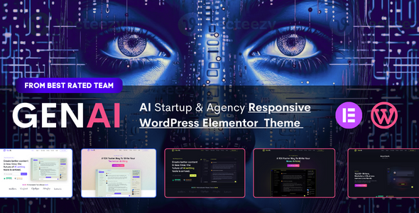 Free Download GenAI – AI Agency & Technology Startup Elementor WordPress Theme Nulled