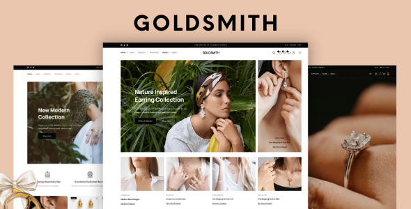 Free Download GoldSmith – Jewelry Store WooCommerce Elementor Theme Nulled