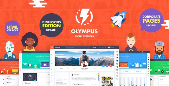 Free Download Olympus – HTML Social Network Toolkit Nulled
