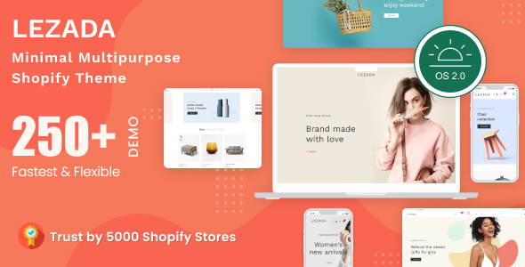 Free Download Lezada – Fully Customizable Multipurpose Shopify Theme Nulled
