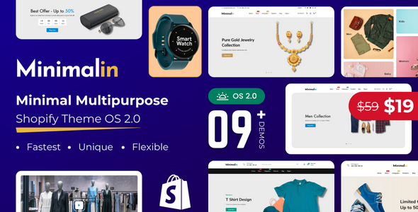 Free Download Minimalin – Minimal Multipurpose Shopify Theme OS 2.0 Nulled