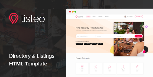 Free Download Listeo – Directory & Listings HTML Template Nulled