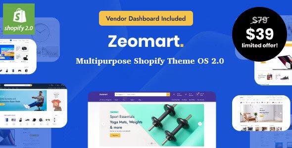 Free Download Zeomart – Multipurpose Shopify Theme OS 2.0 Nulled