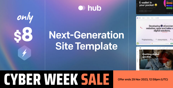 Free Download Hub – HTML Responsive Multi-Purpose Template Nulled