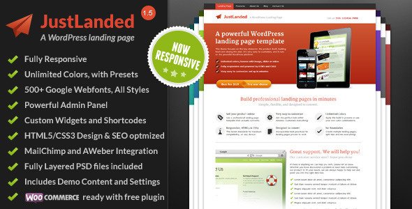 Free Download JustLanded – WordPress Landing Page Nulled