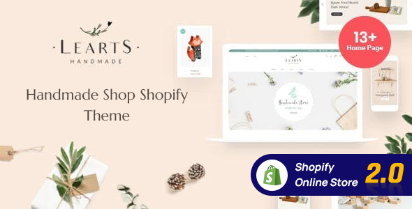 Free Download LeArts – Handmade Shop Shopify Theme Nulled