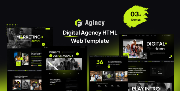 Free Download Agincy – Digital Agency HTML Template Nulled