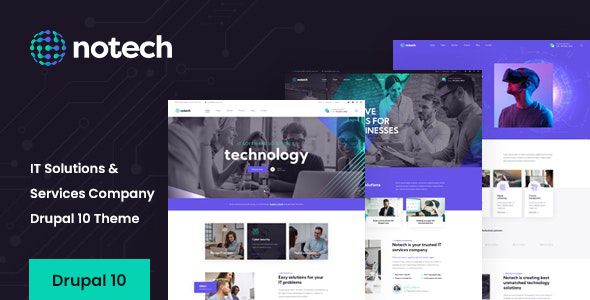 Free Download Notech – IT Solutions & Services Drupal 10 Theme Nulled