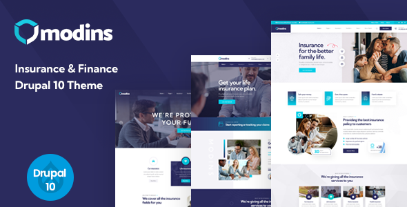 Free Download Modins – Insurance & Finance Drupal 10 Theme Nulled