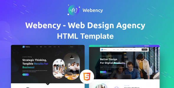 Free Download Webency – Web Design Agency HTML Template Nulled