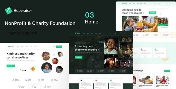 Free Download Hoperaiser – Charity Joomla Template Nulled