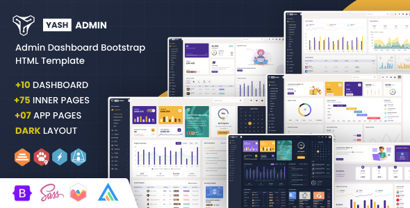 Free Download YashAdmin – Admin Dashboard Bootstrap HTML Template Nulled