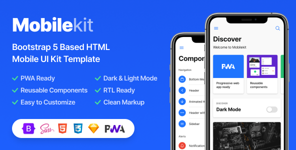Free Download Mobilekit – Bootstrap 5 Based HTML Template Nulled