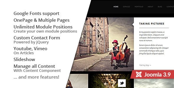 Free Download MY FOLIO : Responsive Photography Joomla Nulled