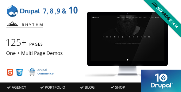 Free Download Rhythm – Drupal 10 9 8 7 Multipurpose Commerce theme Nulled
