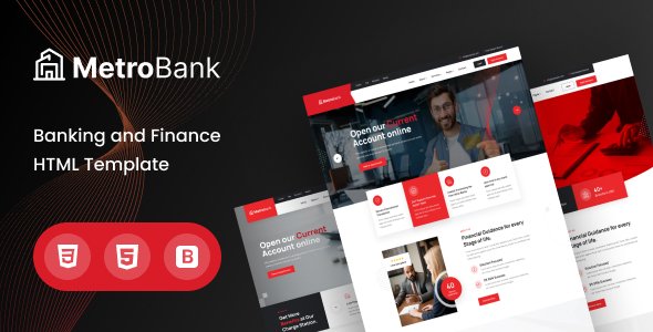 Free Download Metrobank – Banking and Finance HTML Template Nulled