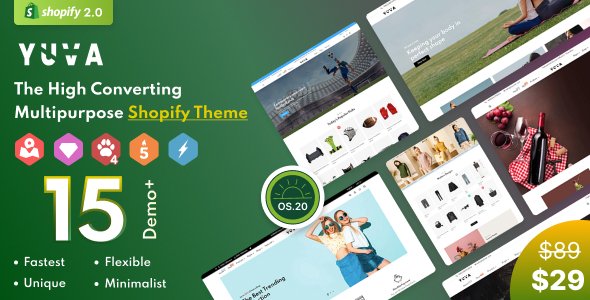 Free Download Yuva – Multipurpose Shopify Theme OS 2.0 Nulled