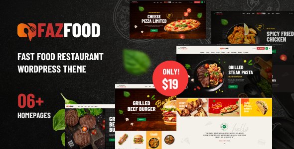 Free Download Fazfood – Fast Food Restaurant WordPress Theme Nulled