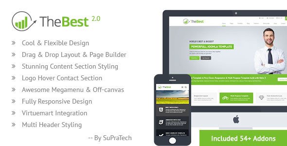 Free Download TheBest Corporate Joomla Virtuemart Template Nulled