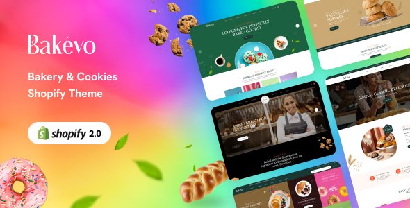Free Download Bakevo – Bakery & Cookies  Shopify Theme Nulled