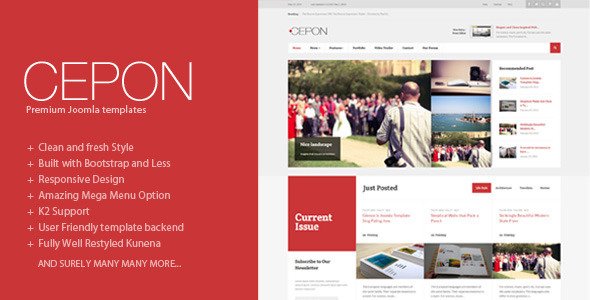 Free Download Cepon – News and Magazine Joomla Templates Nulled