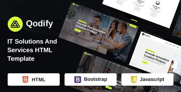 Free Download Qodify – IT Solutions And Services HTML Template Nulled