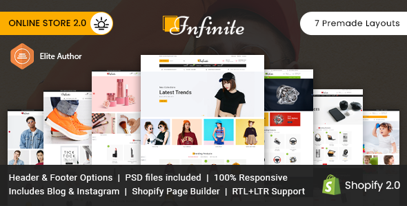Free Download Infinite Multipurpose Shopify Theme Nulled