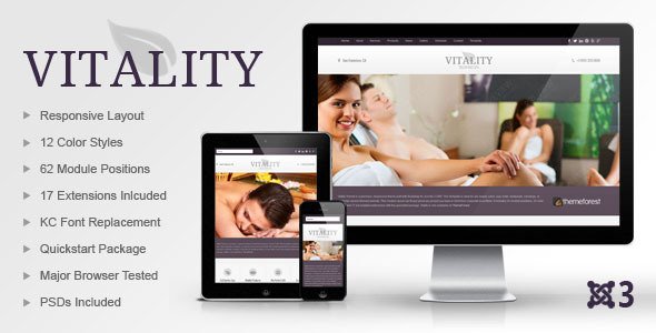 Free Download Vitality Joomla Health & Beauty Salon Theme Nulled