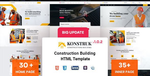 Free Download Konstruk – Construction HTML Template Nulled
