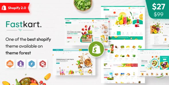 Free Download Fastkart – Multipurpose Shopify Theme Nulled