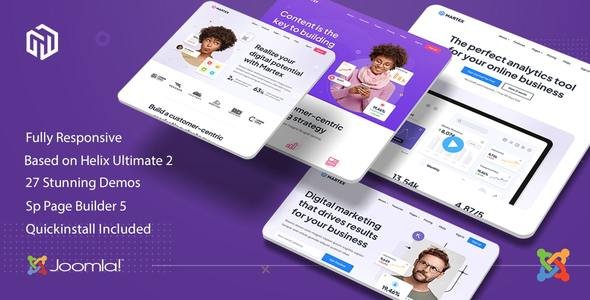 Free Download Martex – Software, SaaS & Startup Joomla 5 Template Nulled
