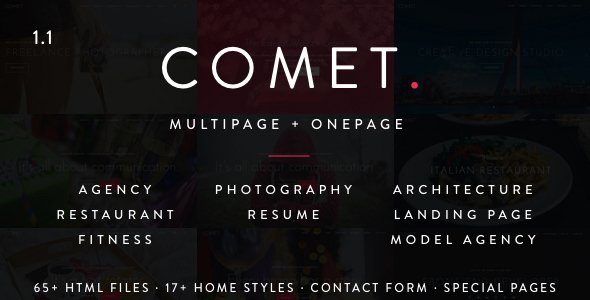 Free Download Comet – Creative Multi-Purpose Drupal Theme Nulled