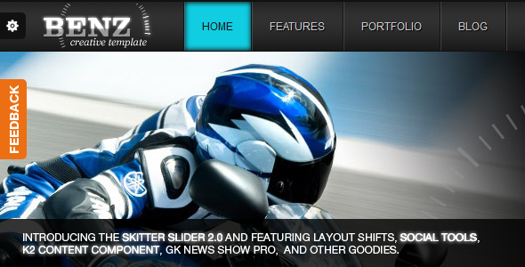 Free Download Benz Creative Template For Joomla! Nulled