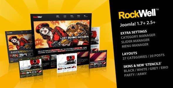 Free Download Rockwell – Joomla Template Nulled