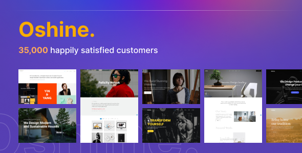 Free Download Oshine – Multipurpose Creative WordPress Theme Nulled