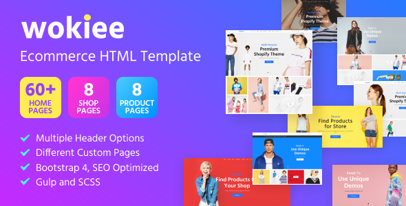 Free Download Wokiee – Ecommerce HTML Template Nulled