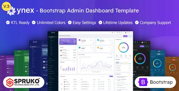 Free Download Ynex – Bootstrap Admin Dashboard HTML Template Nulled