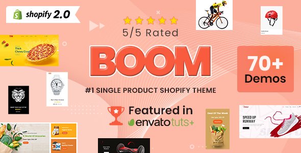 Free Download Boom – Single Product Shop Shopify Theme Nulled