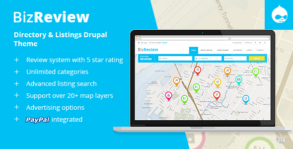 Free Download BizReview – Directory Listing Drupal 10 – 9 – 8 – 7 Theme Nulled