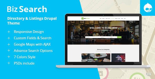 Free Download BizSearch – Directory & Listing Drupal Theme Nulled