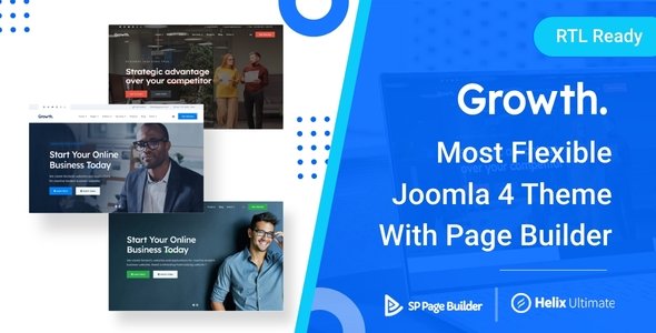 Free Download Growth – Responsive Multi-Purpose Joomla 4 Template Nulled