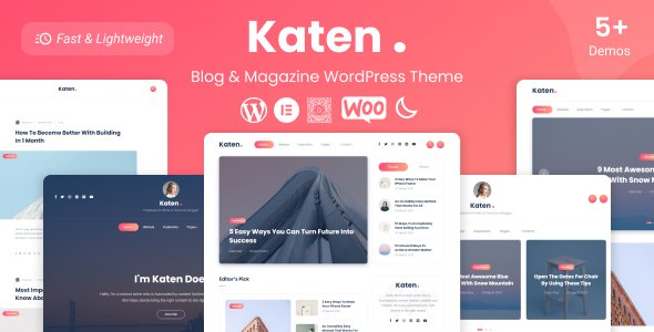 Free Download Katen – Blog & Magazine WordPress Theme Nulled