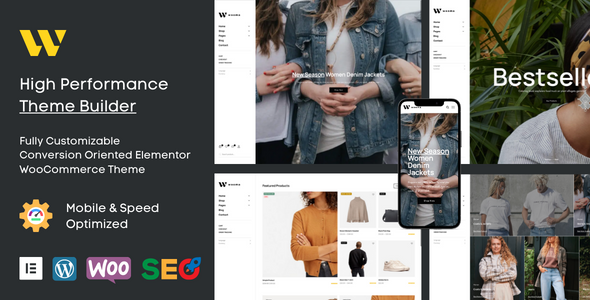 Free Download Wooma –  WooCommerce Fashion Shop Elementor Theme Nulled