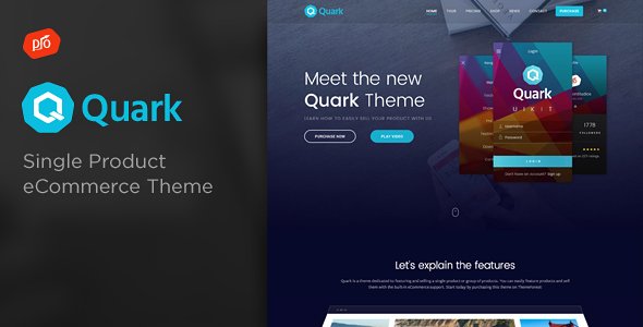 Free Download Quark – Single Product eCommerce Theme Nulled