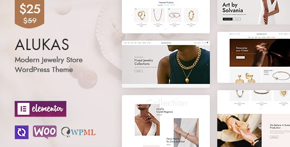 Free Download Alukas – Modern Jewelry Store WordPress Theme Nulled