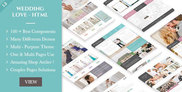Free Download Wedding Love – HTML Nulled