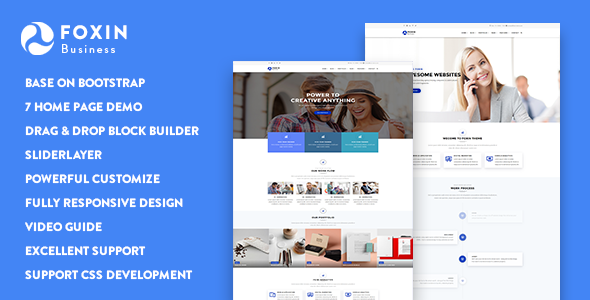 Free Download Foxin – Responsive Business Drupal 9 Theme Nulled