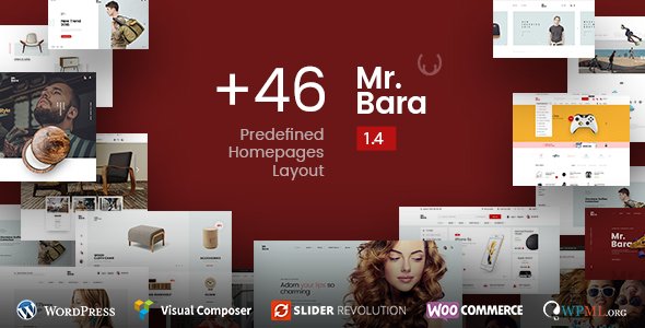 Free Download Mr.Bara – Responsive Multi-Purpose eCommerce WordPress Theme Nulled