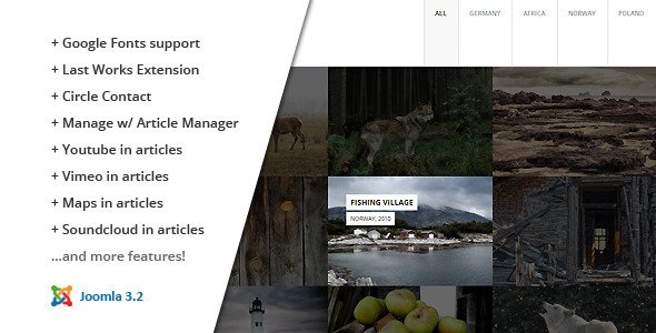 Free Download FULLSCREEN :: Photography Joomla Template Nulled