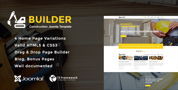 Free Download Builder – Joomla Construction Template Nulled